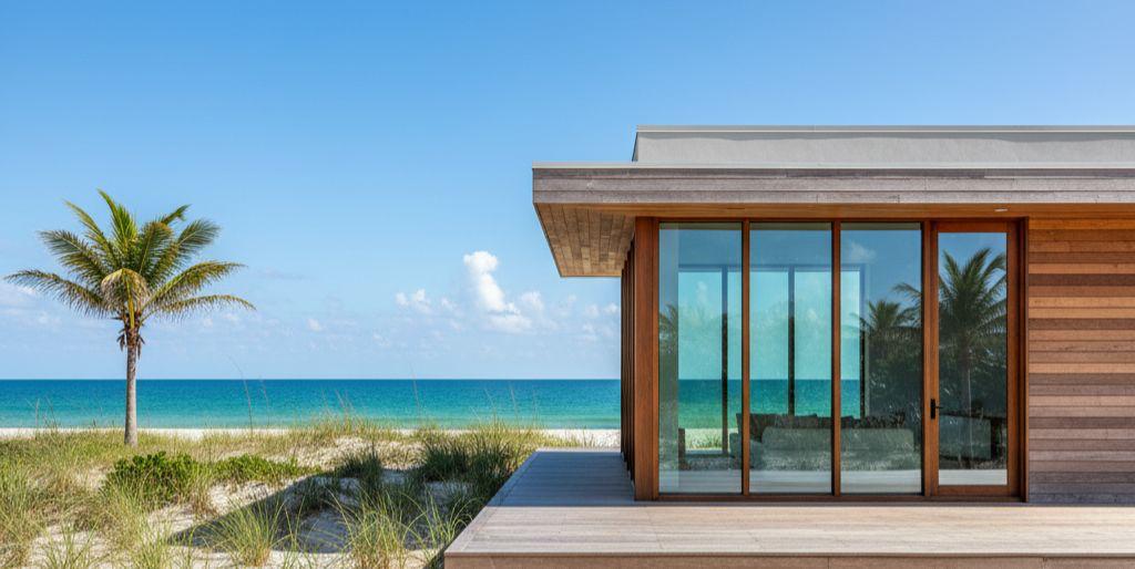 Modern home with beautiful windows